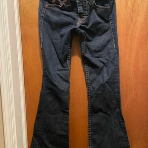 True Religion Dark Blue Flare Jeans